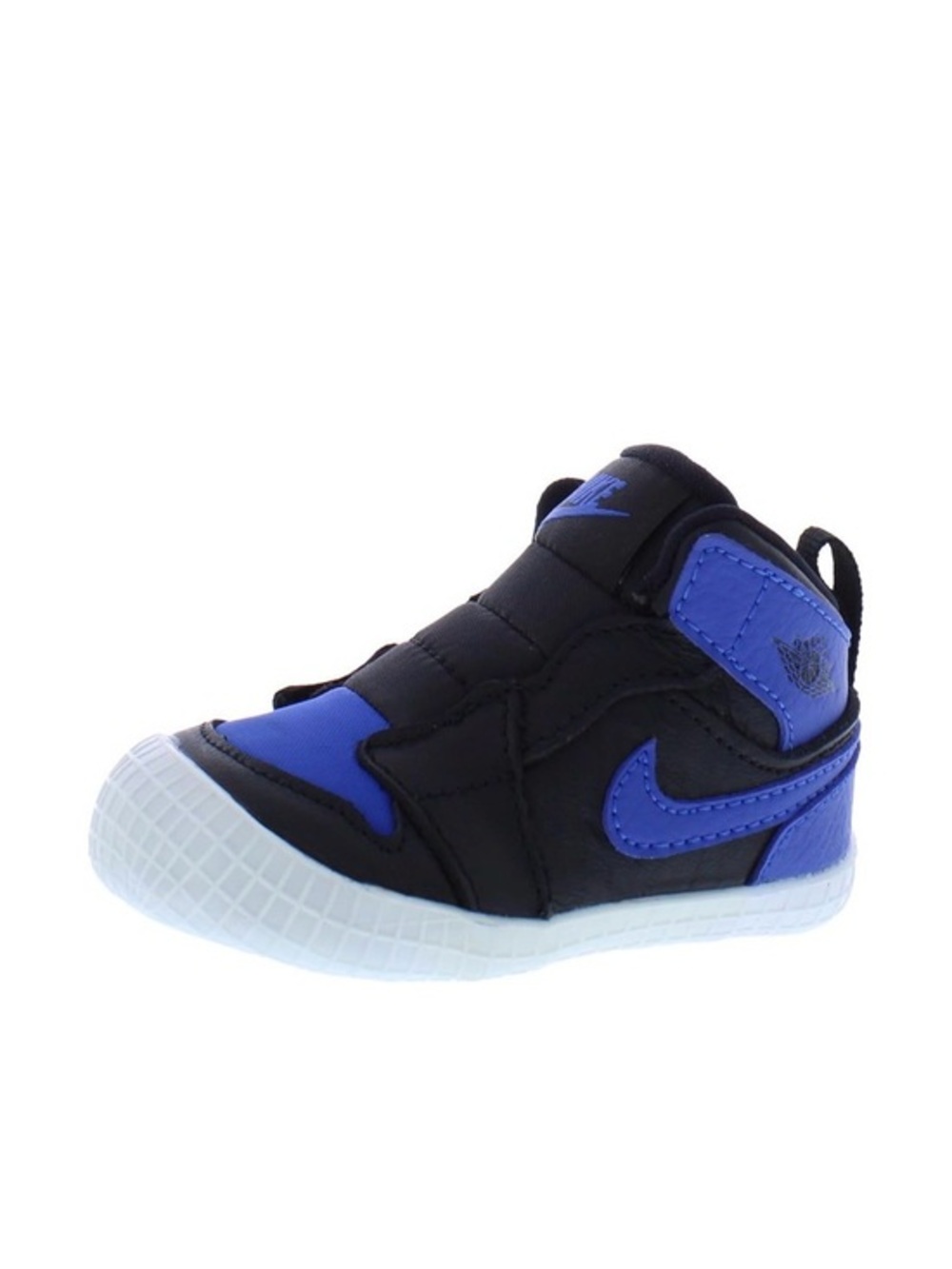 Nike Baby Blue and Black Jordan 1 Crib Shoe